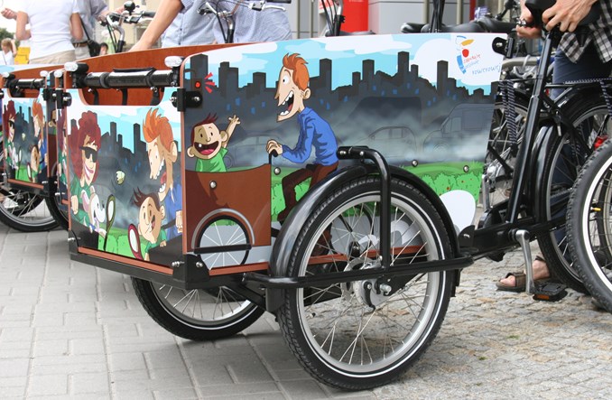 Rowery cargo podbijają Warszawę