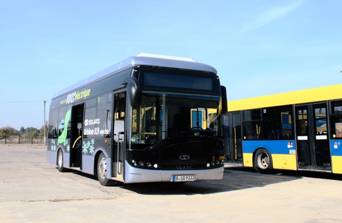 Pabianice przetestowały elektrycznego solarisa