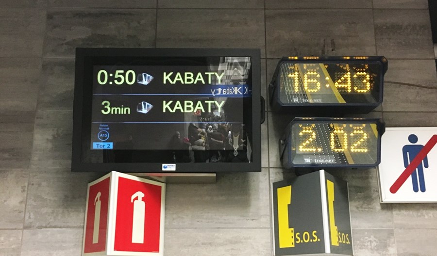 Metro rozbuduje informację pasażerską od Kabat do Wilanowskiej Metro rozbuduje informację pasażerską od Kabat do Wilanowskiej
