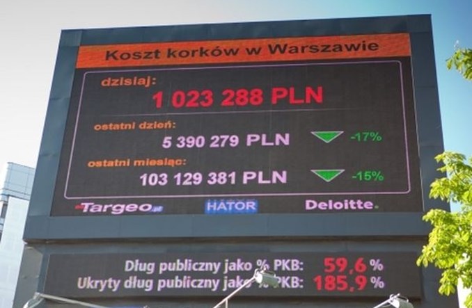 Warszawa pozna koszty korków. Rusza licznik