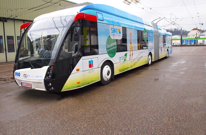 Innowacyjne trolejbusy Solarisa już kursują w niemieckim Esslingen