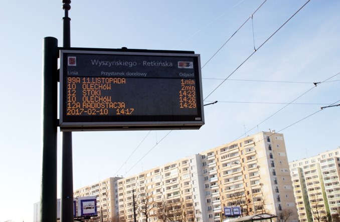 Łódź: Niedostępne kursy na tablicach elektronicznych