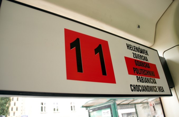 Łódź: System informacji pasażerskiej z błędami