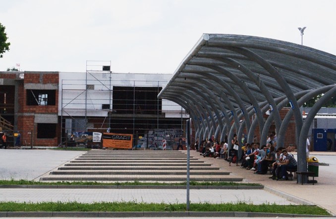 Wieluń z nowym dworcem