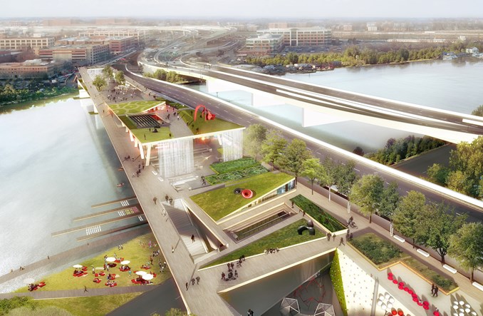 Waszyngton. Park na moście