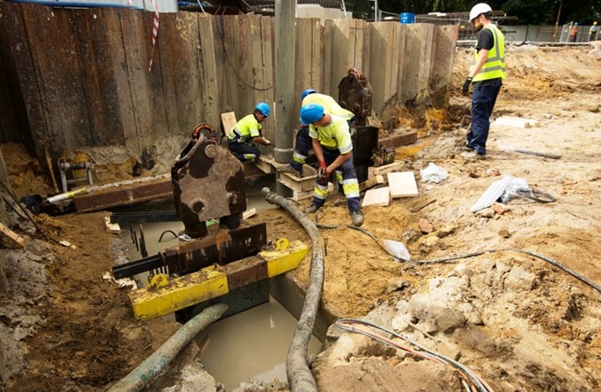 Metro: Rusza budowa ścian szczelinowych wentylatorni