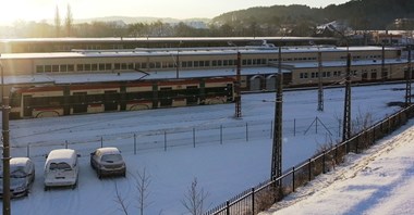 Gdańsk. Parking w zajezdni, tramwaje się nie mieszczą