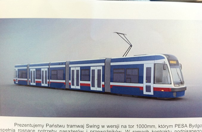 Pesa dostarczy 12 Swingów dla Tramwaju Fordon