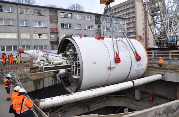 Metro na Wolę: Tarcza Krystyna już pod ziemią [zdjęcia]