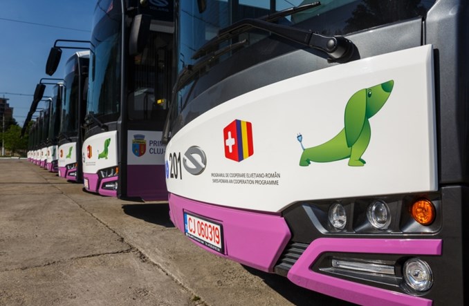 Kluż. Solaris dostarczył pierwsze autobusy elektryczne do Rumunii