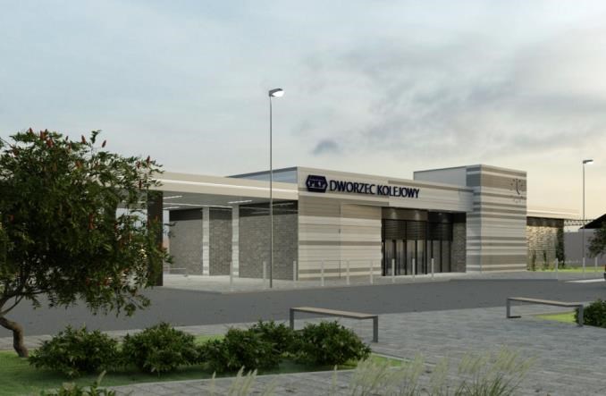 Jest umowa na nowy dworzec w Nidzicy (wizualizacje)