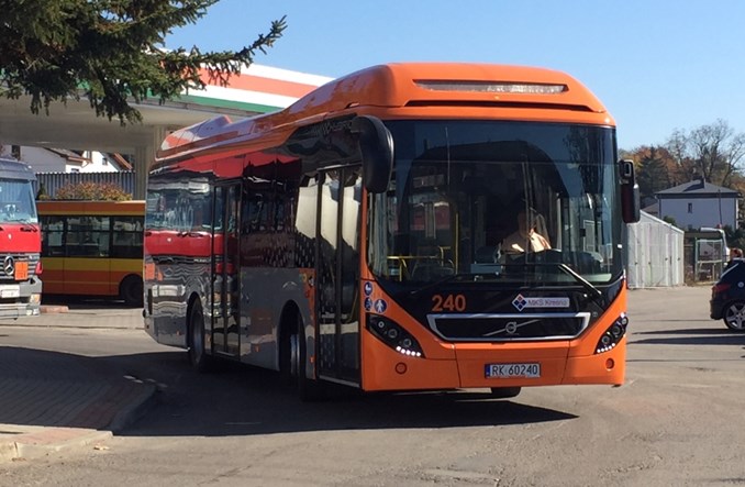 11 autobusów hybrydowych Volvo dotarło do Krosna