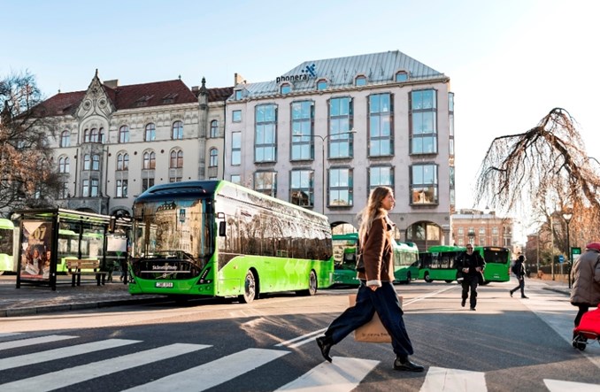 Elektryczne autobusy Volvo z Wrocławia do Malmö