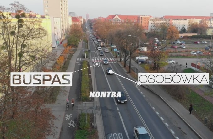 Poznań też pokazuje jak ważne są buspasy. Wynik 150:18