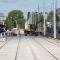 Wrocław: Tramwaj na Nowy Dwór. Torowisko na pierwszym odcinku Wrocław: Tramwaj na Nowy Dwór. Torowisko na pierwszym odcinku