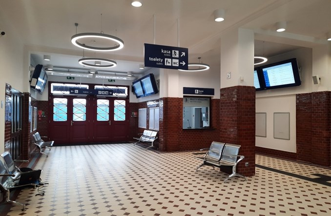 Dworzec w Prabutach służy podróżnym po przebudowie