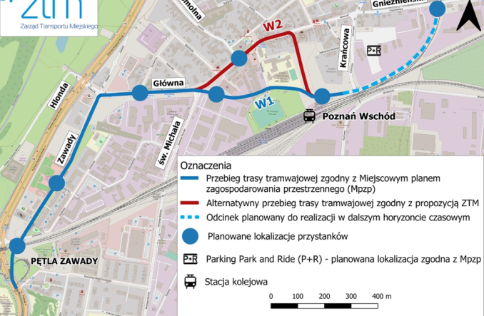 Tramwaj do stacji Poznań Wschód? Ruszają konsultacje społeczne