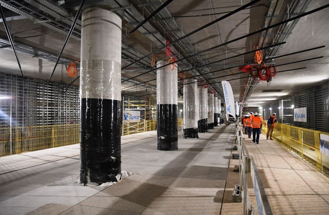 Metro na Bemowo: Próbki materiałów wykończeniowych na dniu otwartym