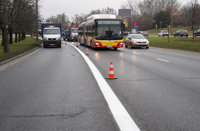 Warszawa: Ruszyło wyznaczanie buspasa w ciągu Doliny Służewieckiej i al. Sikorskiego