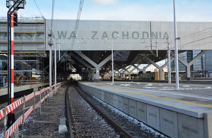 Warszawa Zachodnia zaawansowana w 35%. Kolejny peron w marcu