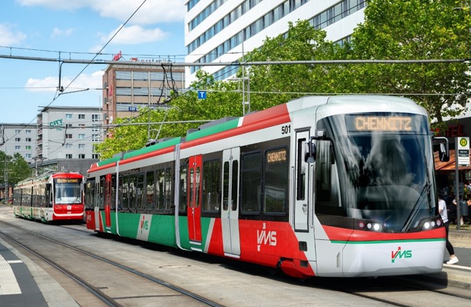 Stadler dostarczy do Chemnitz kolejne tramwaje dwusystemowe