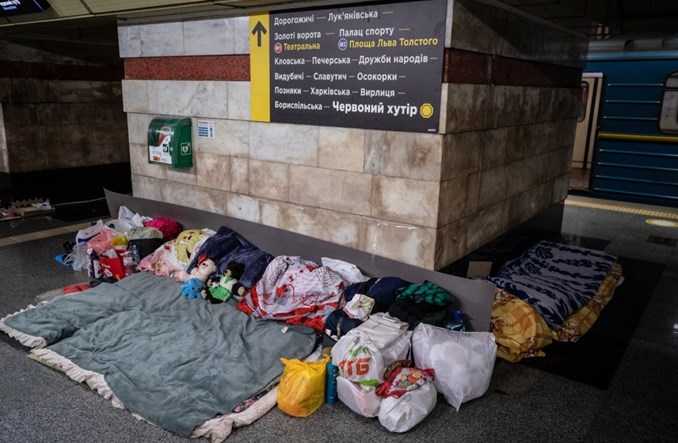 Metro w Kijowie w czasie wojny (zdjęcia) Metro w Kijowie w czasie wojny (zdjęcia)