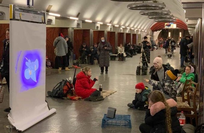 Metro w Kijowie w czasie wojny (zdjęcia)