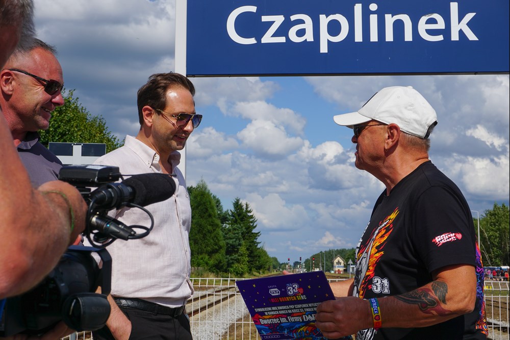 Nowa nazwa dworca w Czaplinku wylicytowana podczas WOŚP