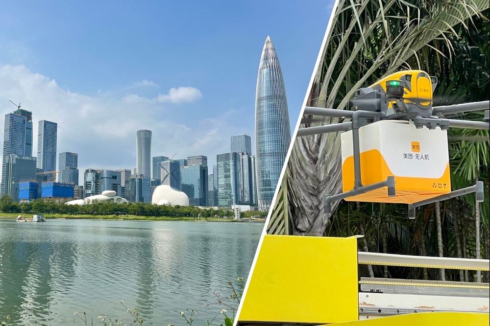 Shenzhen. Drony wożą jedzenie
