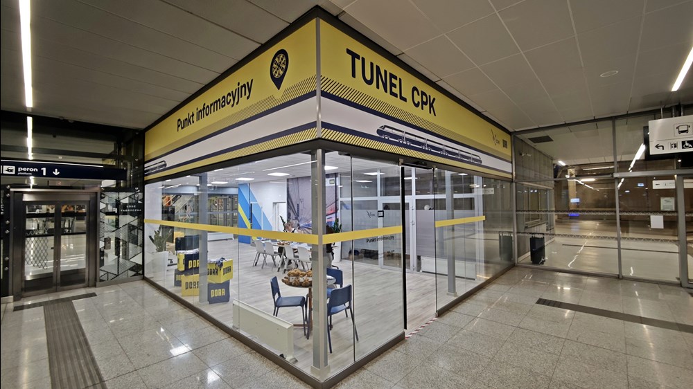 Infopunkt tunelu KDP. PORR nowym najemcą na dworcu Łódź Fabryczna