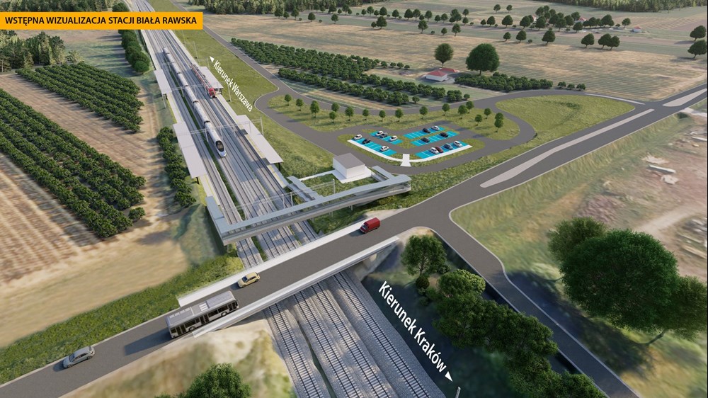 Biała Rawska: Przy nowych peronach stanie mały dworzec