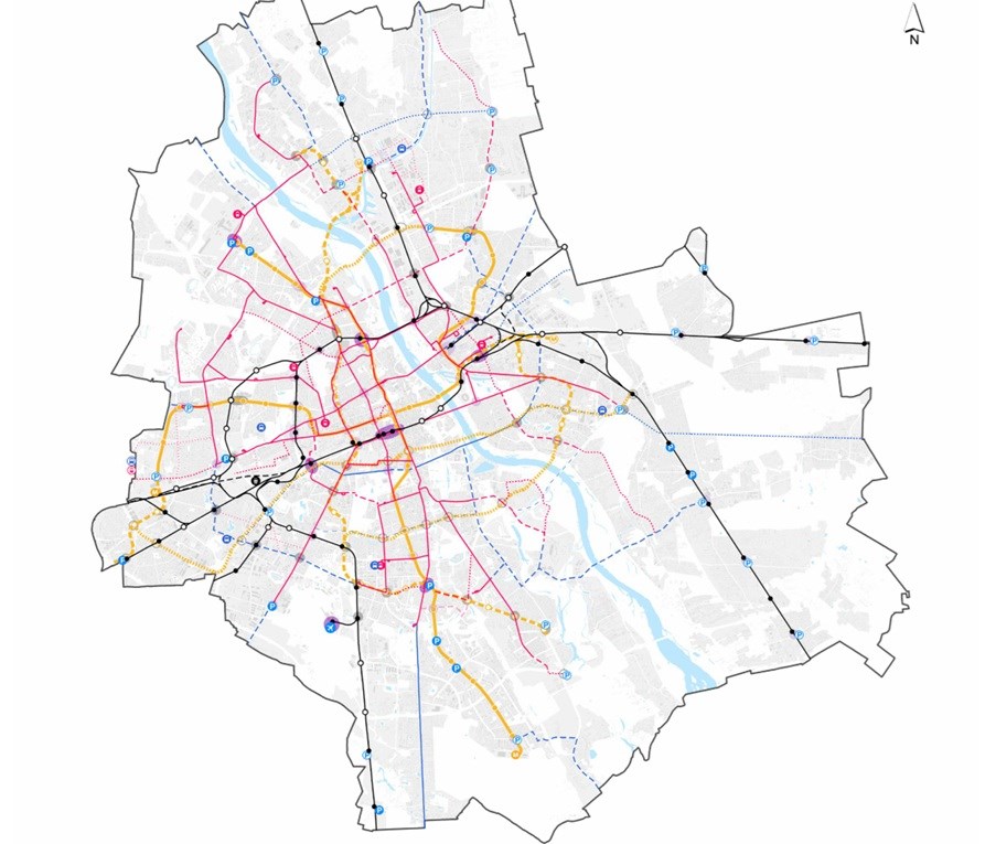 Warszawa pokazuje plany na rozwój metra i tramwajów (mapy)
