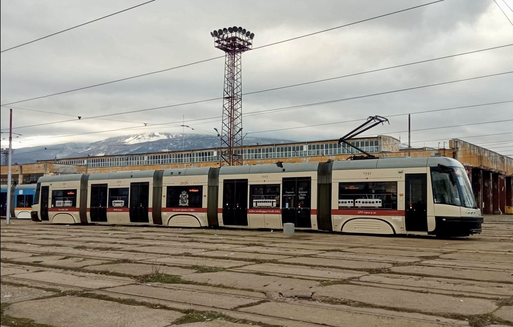 Swing PESA w Sofii ze specjalną okleiną