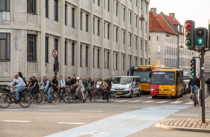 Kopenhaga. Sygnalizacja zapewni priorytet rowerzystom i autobusom
